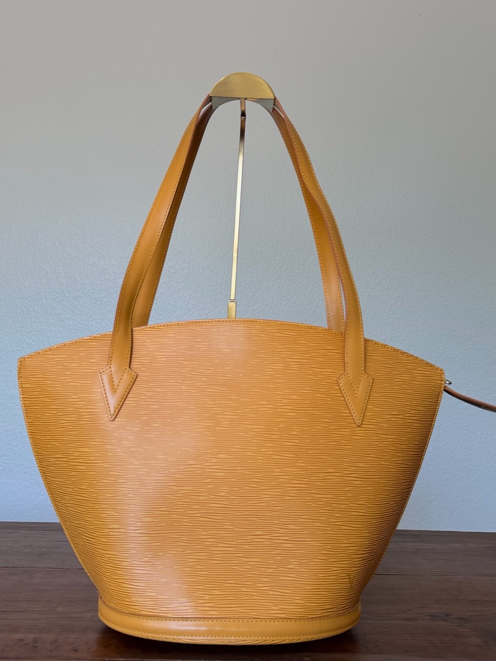 LOUIS VUITTON SAINT JACQUES GM TASSIL YELLOW EPI LEATHER TOTE